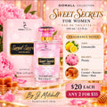 Dorall Collection Sweet Secrets Eau de Toilette with fragrance notes, $20 each or any 2 for $35