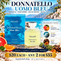 Marxzelle Donnatello Uomo Bleu Eau de Parfum for men with fragrance notes, 100 ml