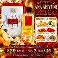Lattafa Ana Abiyedh Rouge 100 ml Eau de Parfum — fragrance notes and $20 each, any 2 for $35