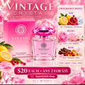 Vintage Crystal Eau de Parfum with Yuzu, pomegranate, floral and musk notes; $20 each / any 2 for $35