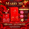Hanna's Secret Marry Me Eau de Parfum, scent profile and $20 each / any 2 for $35 offer