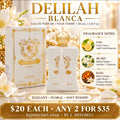 Delilah Blanca Eau de Parfum, fragrance notes, $20 each