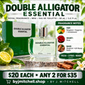 Double Alligator Essential men's Eau de Toilette with fragrance notes and store promotion
