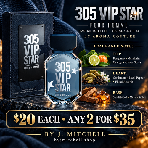 305 VIP Star Pour Homme fragrance notes and offer