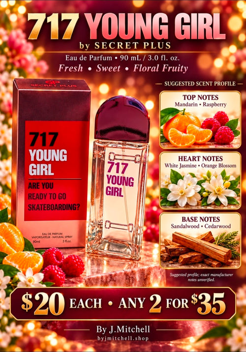 717 Young Girl with suggested notes and By J.Mitchell pricing
