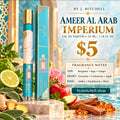 Ameer Al Arab Imperium travel fragrance with fragrance notes, $5, By J. Mitchell