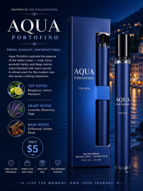 Aqua Portofino for Men travel fragrance by J. Mitchell