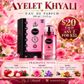 Ayelet Khyali Eau de Parfum with fragrance notes and $20 each or any 2 for $35