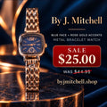 Blue face rose gold watch sale graphic