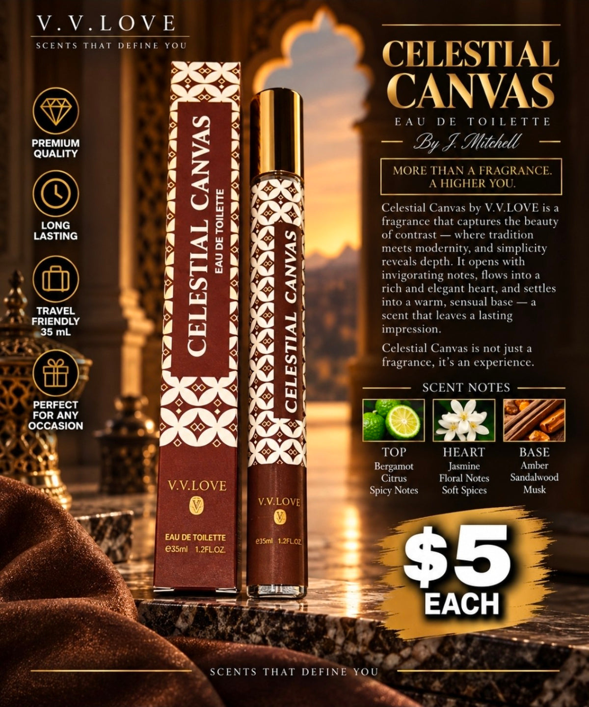 Celestial Canvas travel fragrance by J. Mitchell
