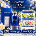 ColgVita Scent Blue Pearl perfume with suggested fragrance notes, $20 each or any 2 for $35, By J. Mitchell