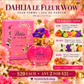 Dahlia Le Fleur WOW Pour Femme fragrance notes and By J. Mitchell $20 offer