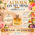 Dorall Collection Always On My Mind with fragrance notes, $20 each or any 2 for $35, By J. Mitchell