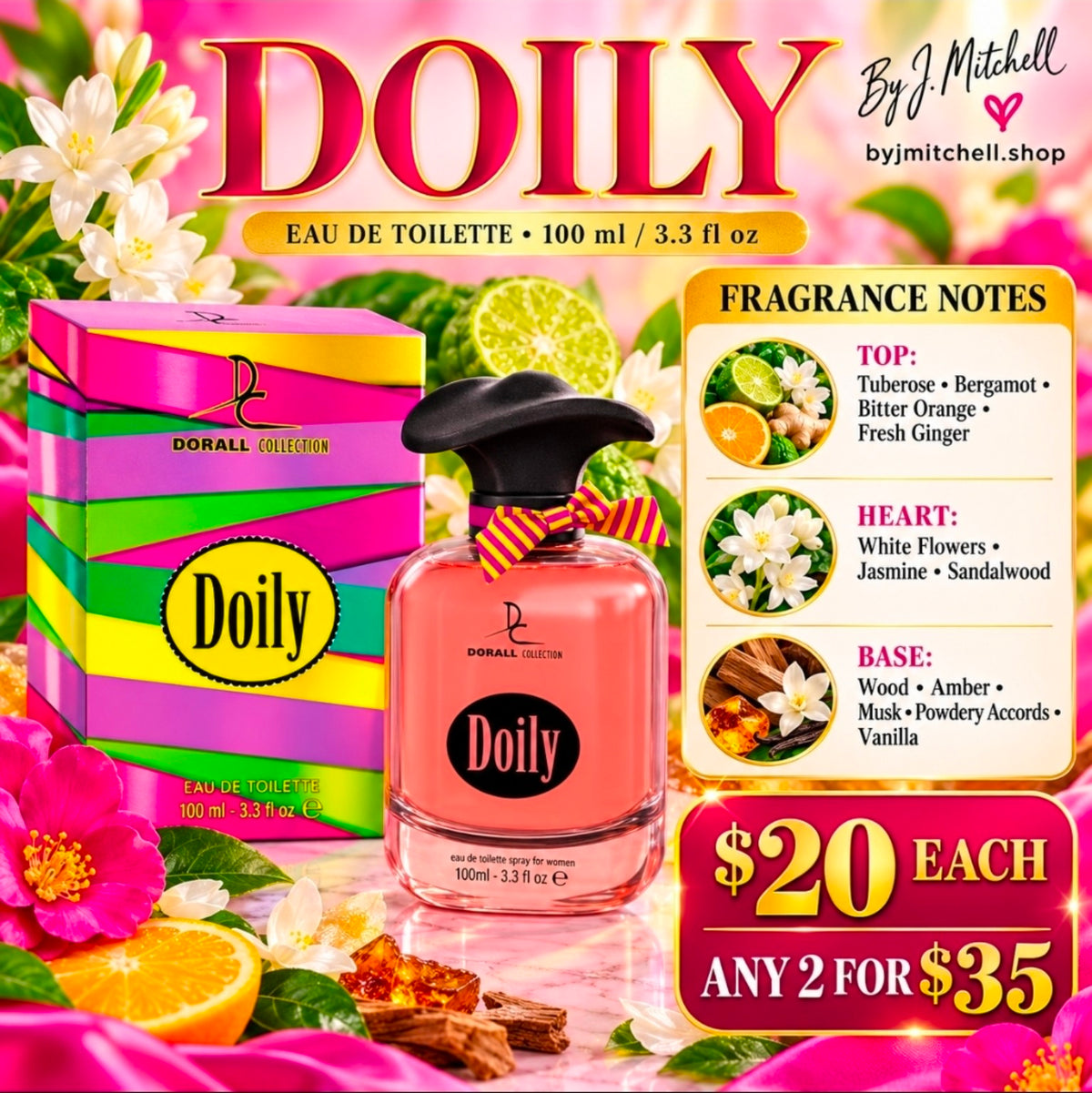 Dorall Collection Doily women’s Eau de Toilette 100 ml with fragrance notes and price promotion