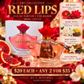 EBC Collection Red Lips Eau de Parfum for Women, 100 mL, with blood orange, floral, musk, vanilla and cedar notes