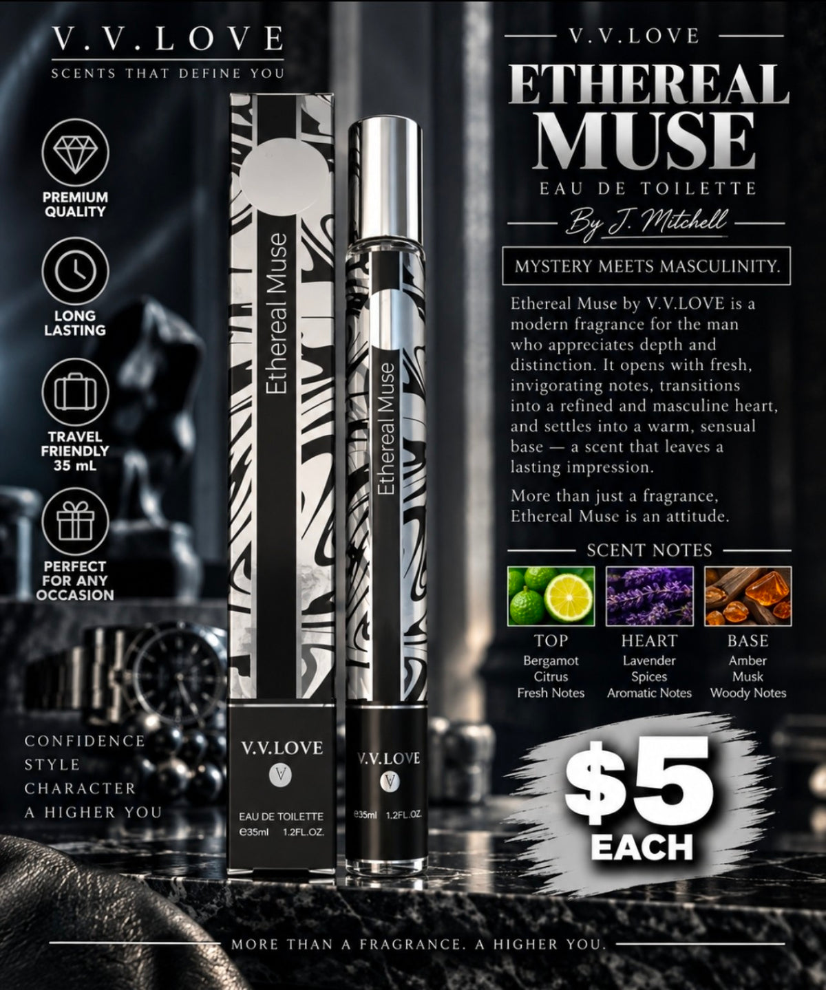 Ethereal Muse travel fragrance by J. Mitchell