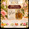 Everything's Mine Eau de Parfum 100 ml with fragrance notes and $20 each or any 2 for $35