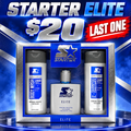 Starter Elite 3-piece fragrance gift set sale graphic — $20, last one