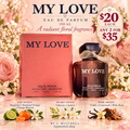 My Love Eau de Parfum, 100 mL, with fragrance notes and By J. Mitchell pricing