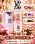 Seven Five Seven Dazzle Ultra perfume with notes, price and By J. Mitchell store branding