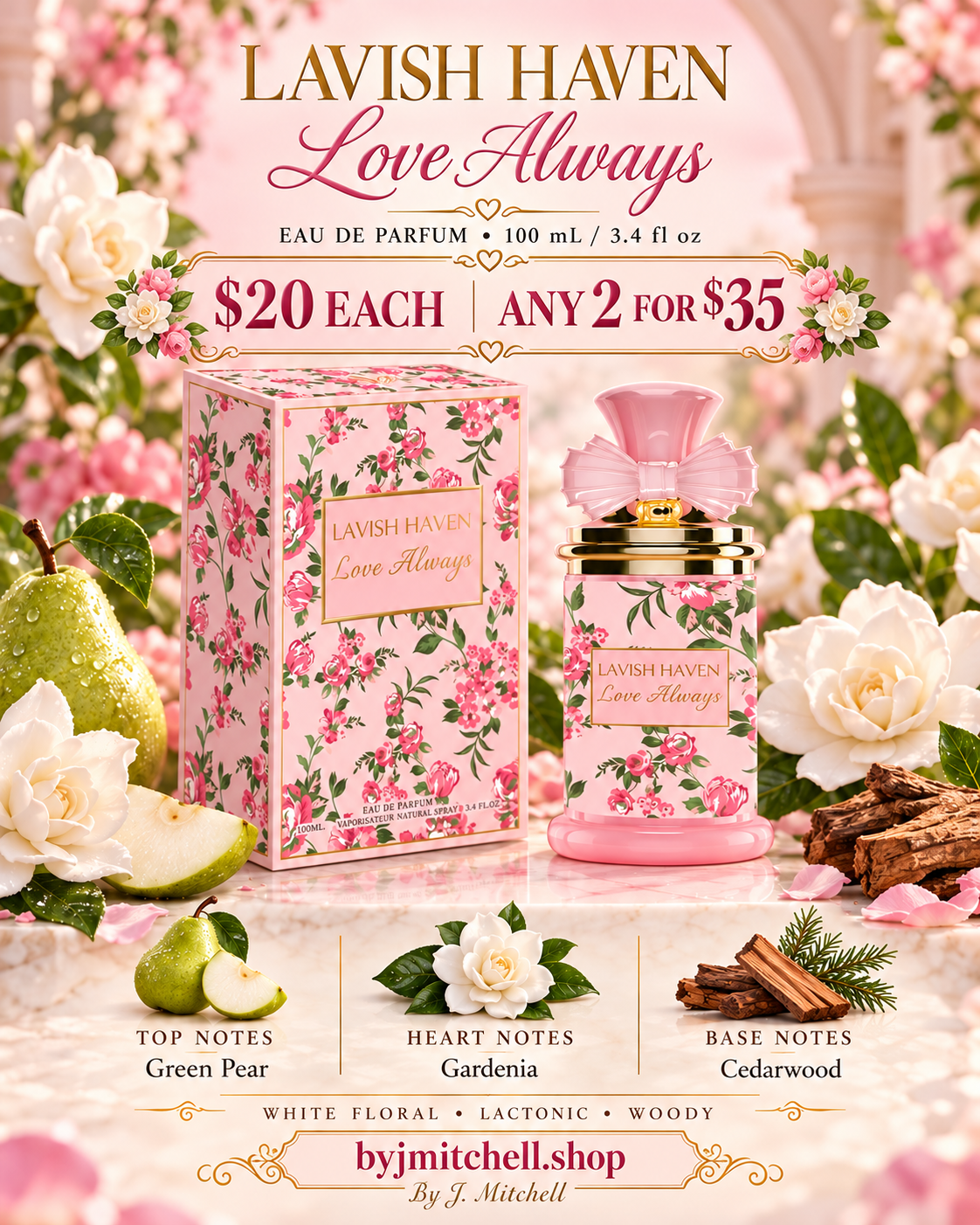 Lavish Haven Love Always perfume with notes and store pricing