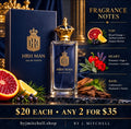 HRH Man Aroma Culture EDT with citrus, aromatic, and woody fragrance notes