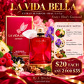 La Vida Bella Extrait de Parfum with fragrance notes and $20 / 2 for $35 offer