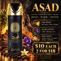 Lattafa Asad 200 ml perfumed spray, fragrance notes and $10 each or 2 for $18 offer