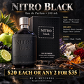 Dumont Nitro Black Eau de Parfum 100 mL, fragrance notes, $20 each or any 2 for $35
