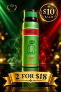 Nico by EBC Collection, perfumed body spray in bold green bottle for men