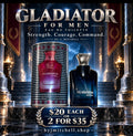 Gladiator For Men by By J. Mitchell, commanding eau de toilette, 100ml