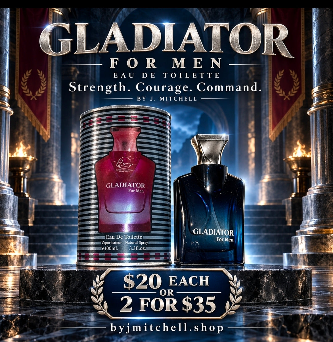 Gladiator For Men by By J. Mitchell, commanding eau de toilette, 100ml