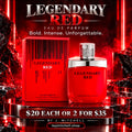 Legendary Red by EBC Collection, bold intense eau de parfum for men, 100ml