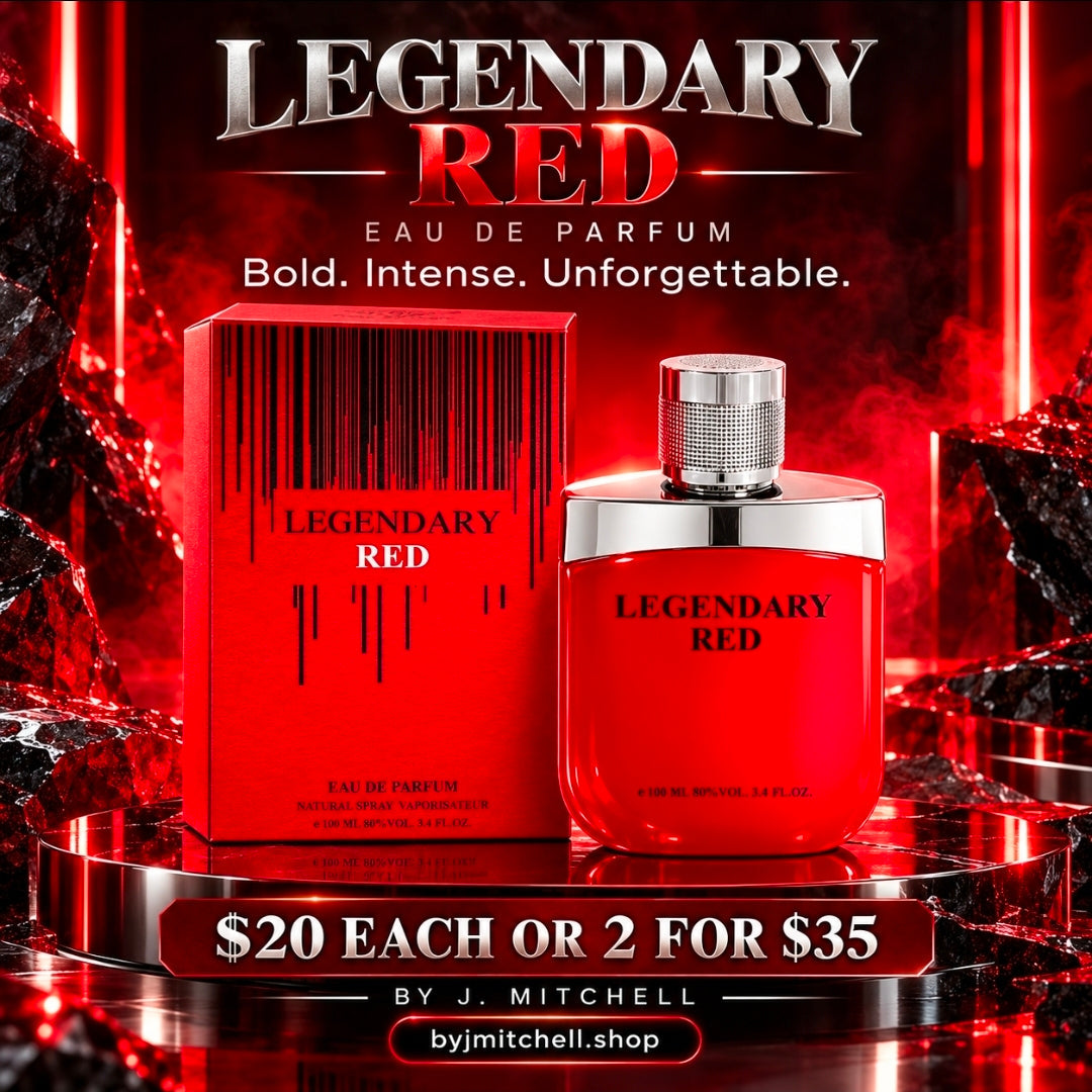 Legendary Red by EBC Collection, bold intense eau de parfum for men, 100ml