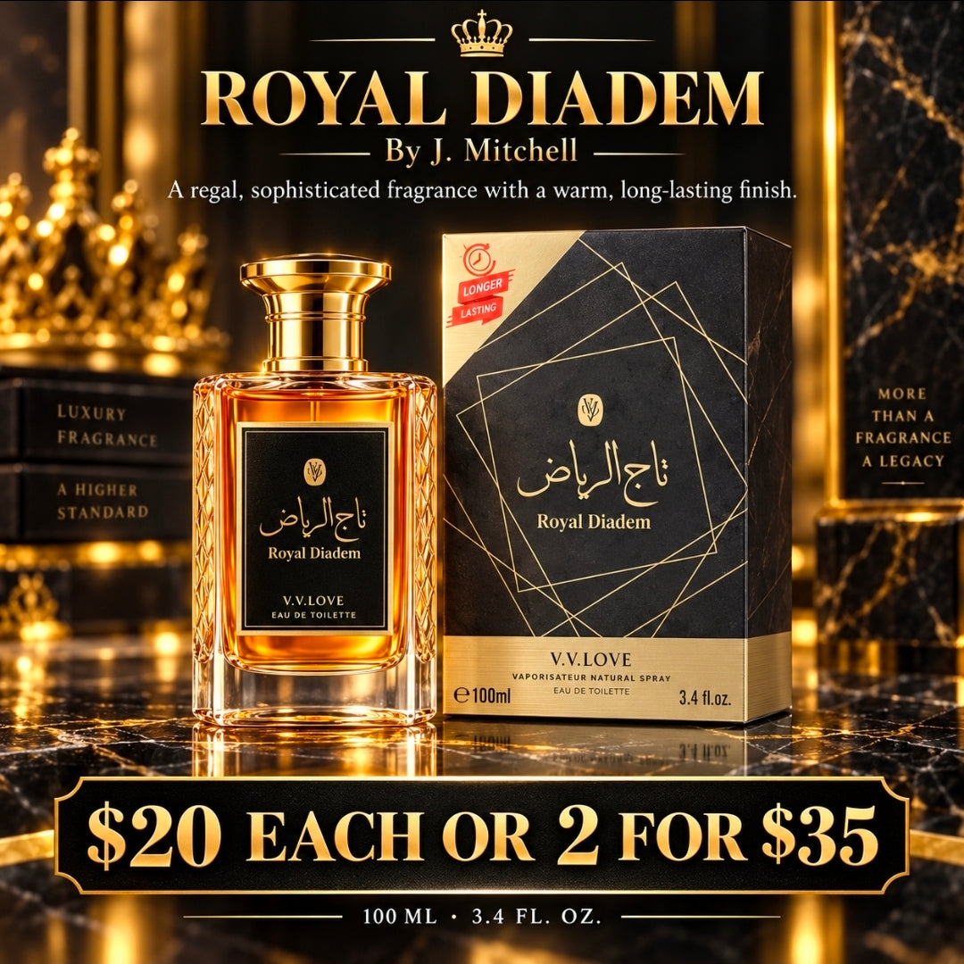 Royal Diadem by V.V.Love, regal sophisticated eau de toilette, 100ml
