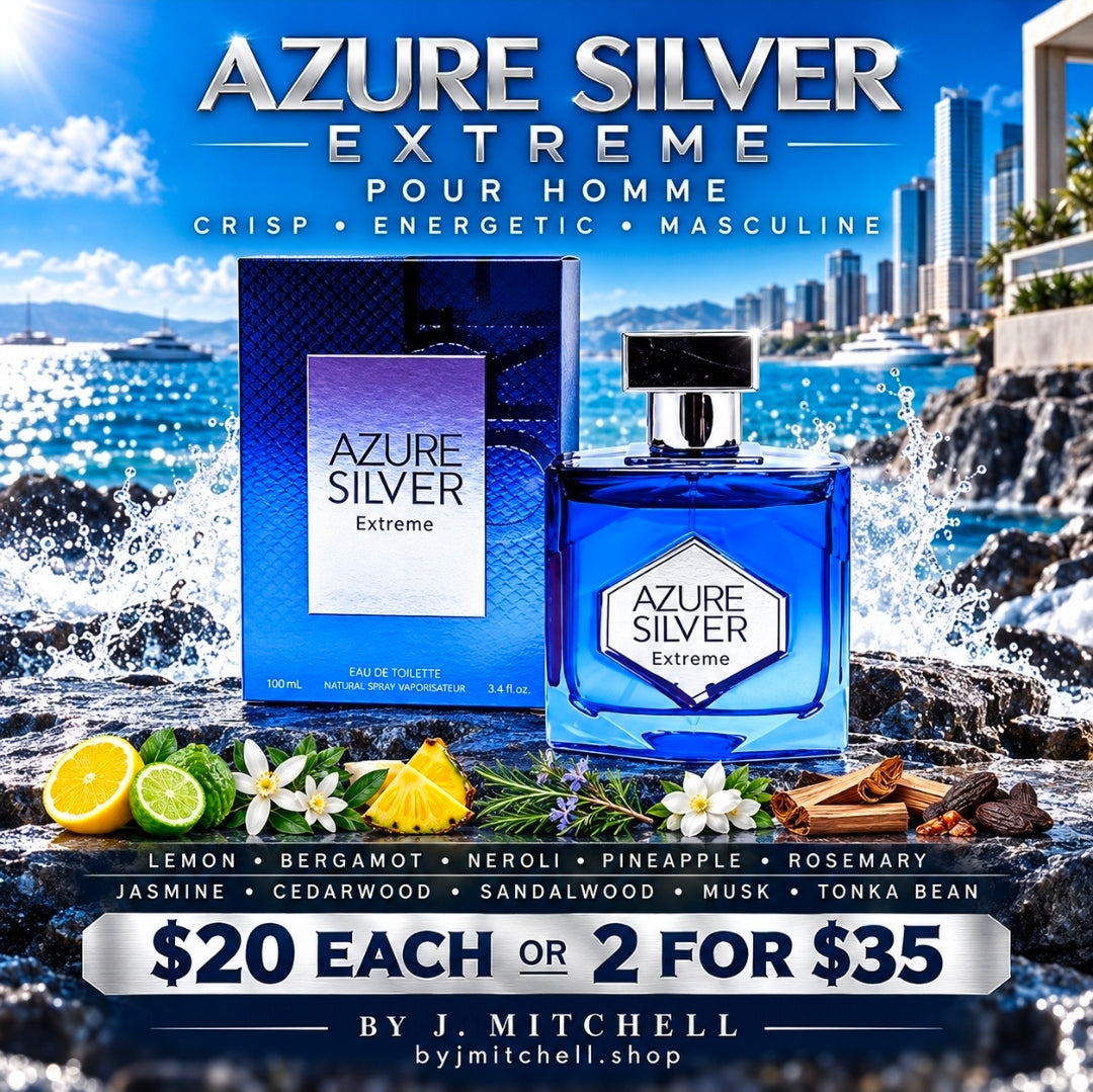 Azure Silver Extreme Pour Homme