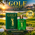 Golf Green by By J. Mitchell, fresh refined eau de toilette for men, 100ml