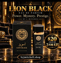 Lion Black by By J. Mitchell, mysterious prestigious eau de parfum for men, 100ml