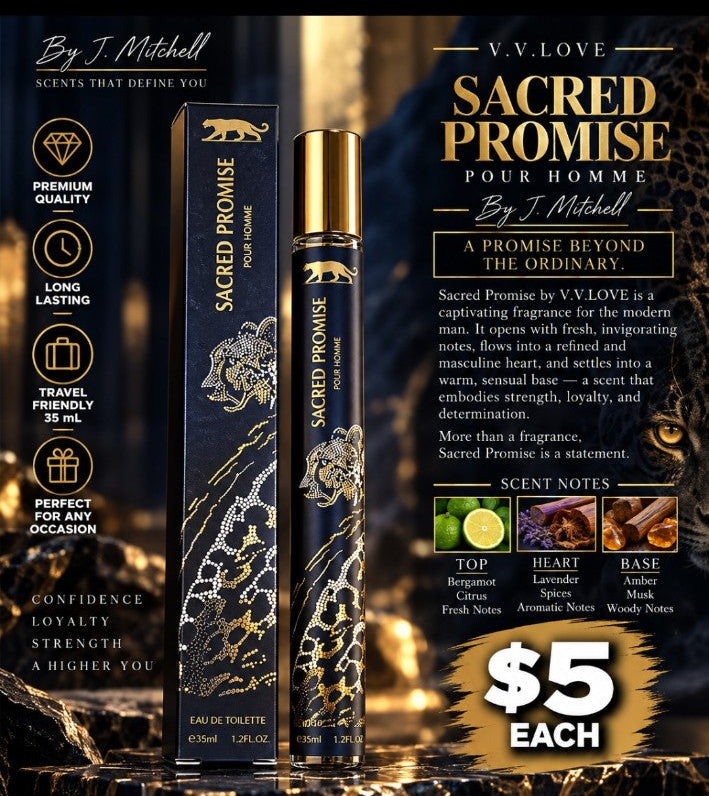 Sacred Promise travel fragrance by J. Mitchell