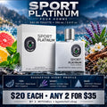 Sport Platinum Eau de Toilette for Men, 100 mL