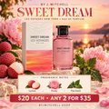 Sweet Dream by Les Voyages New York fragrance notes and $20 each or any 2 for $35