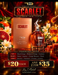 Tom & Darin Scarlet flyer with fragrance notes and $20 each or any 2 for $35 offer