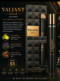 Valiant Gold for Men travel fragrance by J. Mitchell