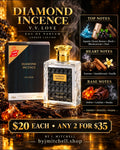 V.V. LOVE Diamond Incence Eau de Parfum with fragrance notes