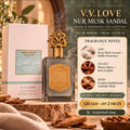 V.V.LOVE Nur Musk Sandal EDP 100 ml with fragrance notes