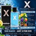 X by Royal Fragrance, men's Eau de Toilette with scent notes